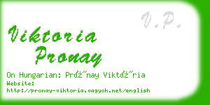 viktoria pronay business card